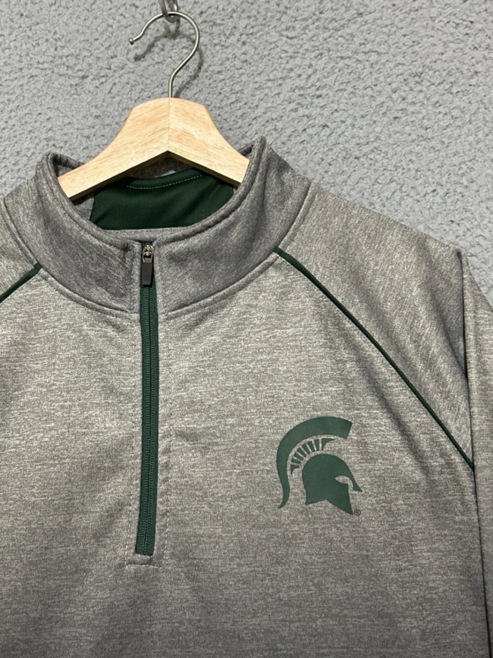 Colosseum Michigan State Spartans Magic Team Logo Quarter-Zip